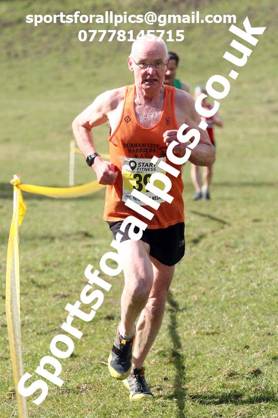 Masters men 2021 NECAA Cross Country Relays, Thornley Farm, Peterlee, Saturday, April 10th. Photo: David T. Hewitson/Sports for All Pics